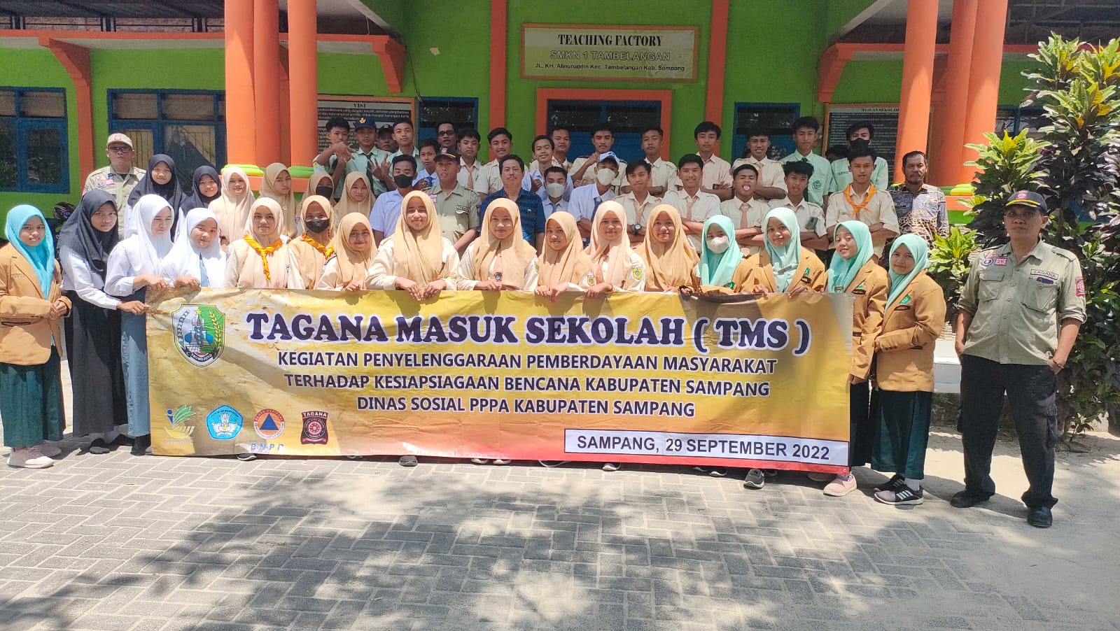 Galakkan Edukasi Pelajar Siaga Bencana, Kini Dinsos PPPA Kabupaten Sampang Gelar TMS di SMK Negeri 1 Tambelangan